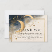 Cosmic Night Wedding Bedankkaart (Voorkant)