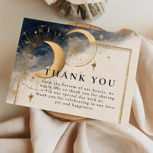 Cosmic Night Wedding Bedankkaart