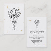 *~* Cosmic Nirvana Sacred Geometry Lotus Business Visitekaartje (Voorkant / Achterkant)