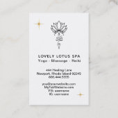 *~* Cosmic Nirvana Sacred Geometry Lotus Business Visitekaartje (Achterkant)