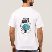 Cosmic Nope Grappig Alien Karakter Cadeau T-shirt (Achterkant)
