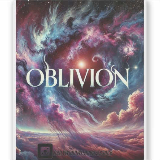 Cosmic Oblivion Sticker (Voorkant)