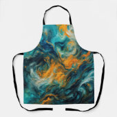 Cosmic Ocean Square – kleurrijk Abstract Schort (Voorkant)