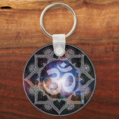Cosmic Om Mandala Sleutelhanger (Voorkant)