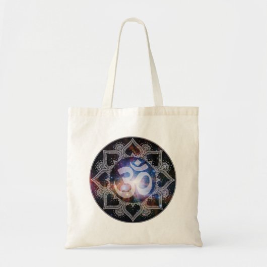 Cosmic Om Mandala Tote Bag (Voorkant)