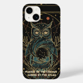 Cosmic Oracle Owl • Mystical Celestial  Case-Mate iPhone Case (Achterkant)