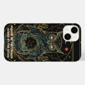 Cosmic Oracle Owl • Mystical Celestial Case-Mate iPhone Case (Achterkant (horizontaal))