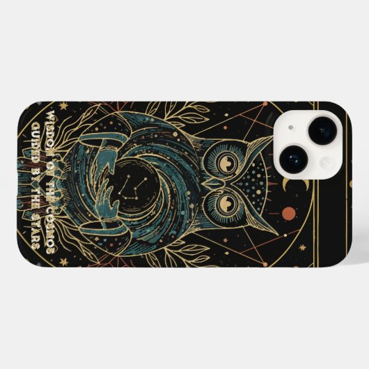 Cosmic Oracle Owl • Mystical Celestial  Case-Mate iPhone Case (Achterkant (horizontaal))