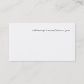 Cosmic Orbs en sterren Visitekaartje (Achterkant)