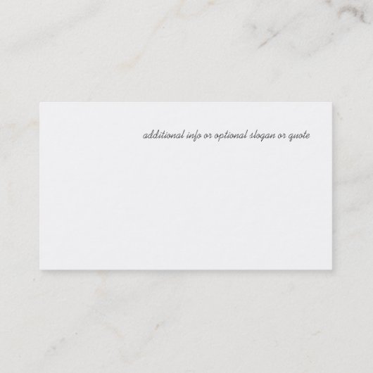 Cosmic Orbs en sterren Visitekaartje (Achterkant)