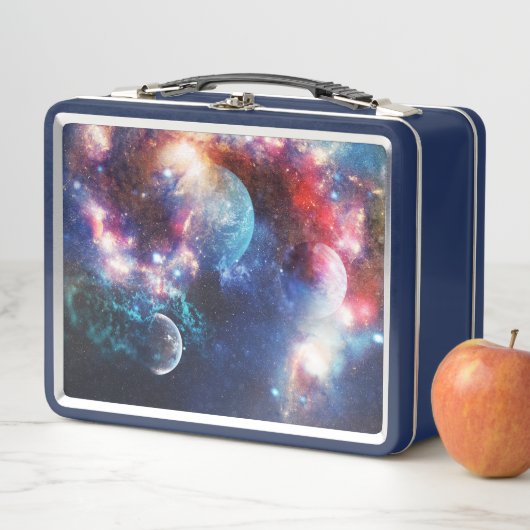 Cosmic Outer Space Galaxy Design metalen lunchbox (In situ)