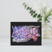 Cosmic Owl Briefkaart (Staand voorkant)