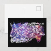 Cosmic Owl Briefkaart (Voorkant / Achterkant)