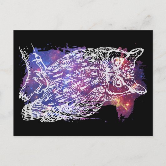 Cosmic Owl Briefkaart (Voorkant)
