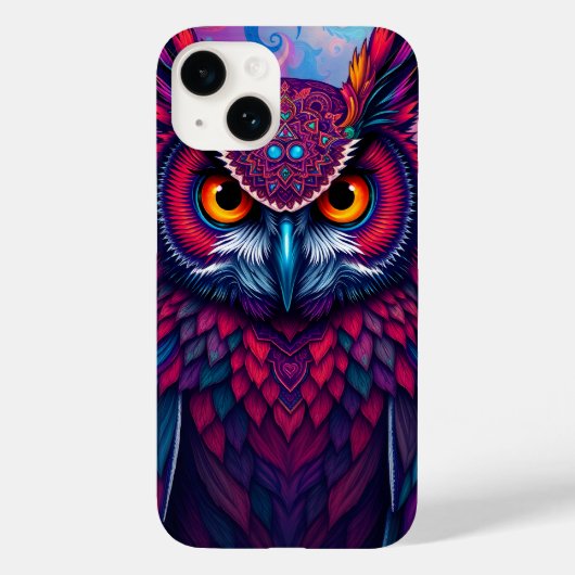 Cosmic Owl Guardian Case-Mate iPhone Case (Achterkant)