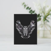 Cosmic Owl Majesty Briefkaart (Staand voorkant)