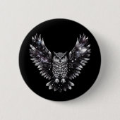 Cosmic Owl Majesty Ronde Button 5,7 Cm (Voorkant)