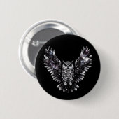 Cosmic Owl Majesty Ronde Button 5,7 Cm (Voorkant /achterkant)
