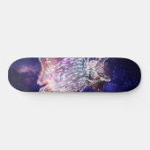 Cosmic Owl Persoonlijk Skateboard (Horizontaal)