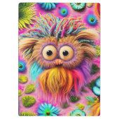 Cosmic Owl Trippy Hippie Psychedelic Origineel Klembord (Achterkant)