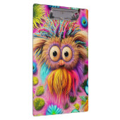 Cosmic Owl Trippy Hippie Psychedelic Origineel Klembord (Rechts)