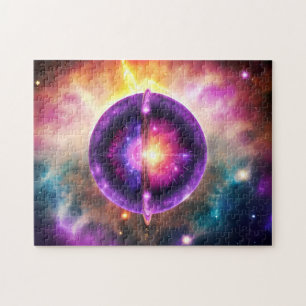 Cosmic Paars Blue Mystical Interstellar Object Legpuzzel
