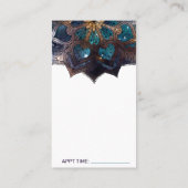 Cosmic Paars Boho Mandala Massage Therapy Visitekaartje (Achterkant)