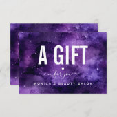 Cosmic Paars Galaxy Night Sky Beauty Salon Makeup (Voorkant / Achterkant)