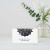 Cosmic Paars Mandala LMT | Yoga Visitekaartje (Staand voorkant)