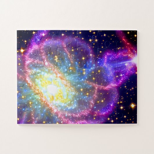 Cosmic Paarse Magic Crazy Celebration in Galaxy Legpuzzel (Horizontaal)