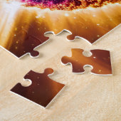 Cosmic Paarse U.F.O. vliegend in het Amazing Unive Legpuzzel (Zijkant)