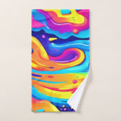 Cosmic Paint Swirls Bad Handdoek (Handdoek)