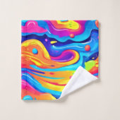 Cosmic Paint Swirls Bad Handdoek (Wasdoekje)
