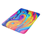 Cosmic Paint Swirls Badmat (Gekanteld)
