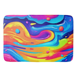 Cosmic Paint Swirls Badmat