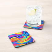 Cosmic Paint Swirls Bier Onderzetter (Rechterzijde)