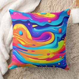 Cosmic Paint Swirls Kussen