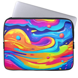 Cosmic Paint Swirls Laptop Sleeve