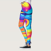Cosmic Paint Swirls Leggings (Links)