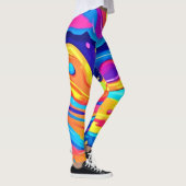 Cosmic Paint Swirls Leggings (Rechts)