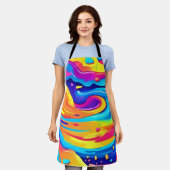 Cosmic Paint Swirls Schort (Gedragen)