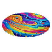 Cosmic Paint Swirls Snijplank (Hoek)
