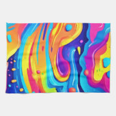 Cosmic Paint Swirls Theedoek (Horizontaal)