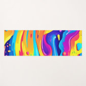 Cosmic Paint Swirls Yogamat (Voorkant (horizontaal))