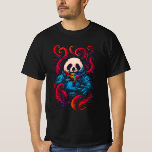 Cosmic Panda Kraken T-shirt (Voorkant)