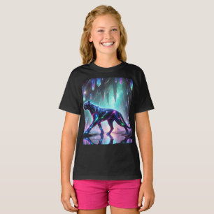Cosmic Panther Crystal Cave T-shirt T-shirt Design