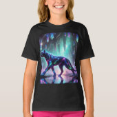 Cosmic Panther Crystal Cave T-shirt T-shirt Design (Voorkant)