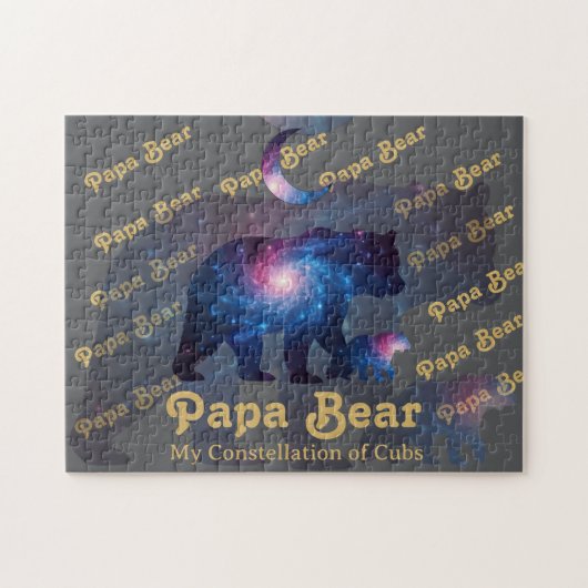 Cosmic Papa Bear & Cub Legpuzzel (Horizontaal)