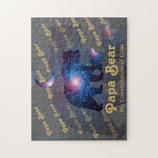 Cosmic Papa Bear & Cub Legpuzzel (Verticaal)