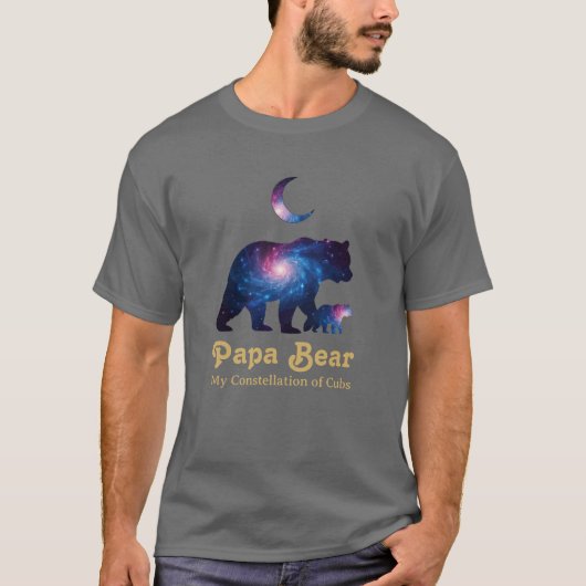 Cosmic Papa Bear & Cub T-shirt (Voorkant)
